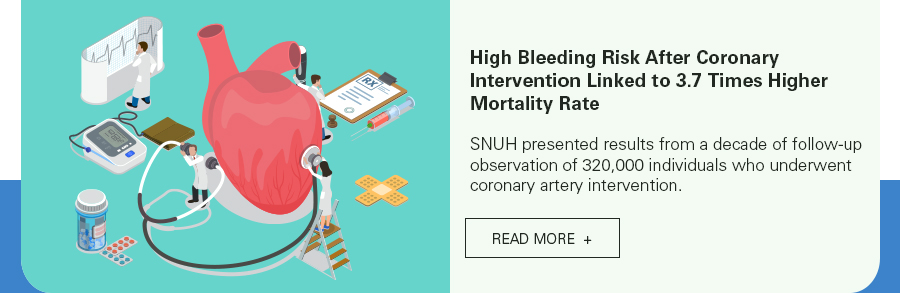 High Bleeding Risk After Coronary Intervention Linked to 3.7 Times Higher Mortality Rate