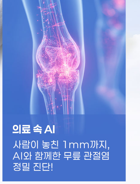의료 속 AI 사람이 놓친 1mm까지, AI로 무릎 관절염 정밀 진단!